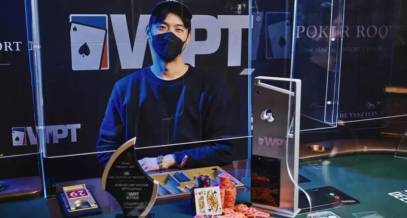 Hyun's WPTDeepStacks Venetian main event winner photo. Credit: WPT / Joe Giron