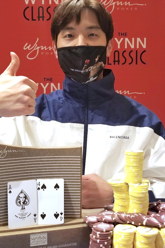 Hyun after taking down the Wynn Spring Classic main event