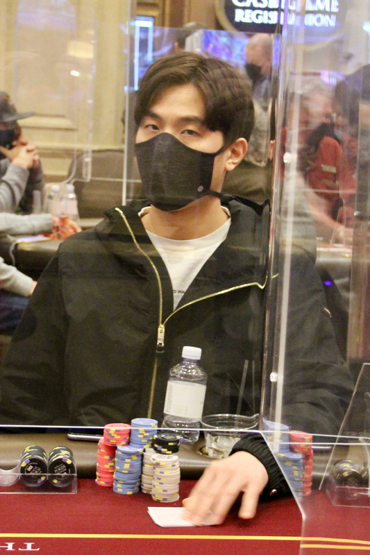 Hyun playing in the 2021 CPPT Venetian main event