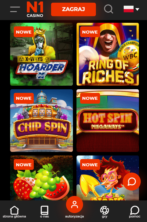 Spielautomaten im N1 Casino apk