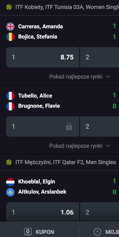 Tênis na N1 Bet